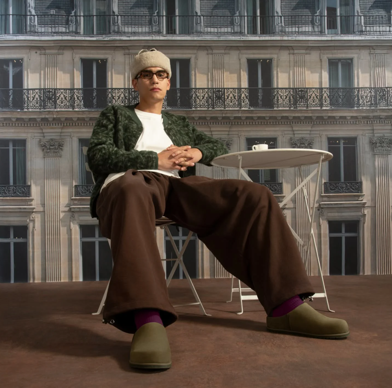 M Otzo Clog Dark Chestnut