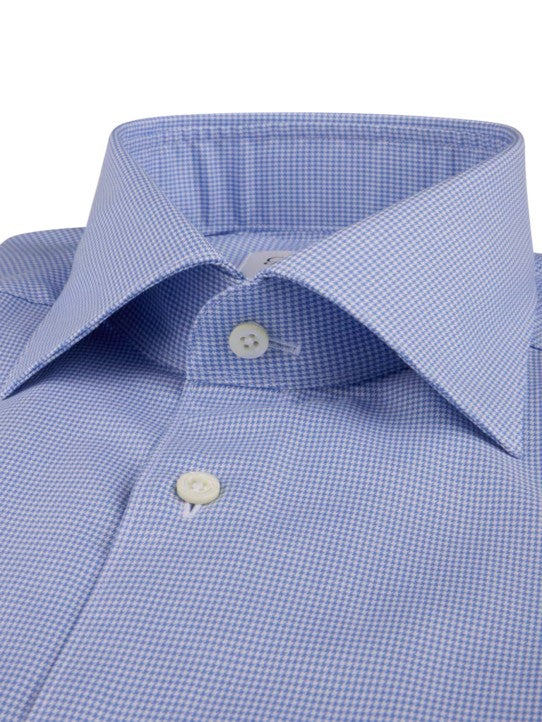 Checked Twill Fitted Body Shirt