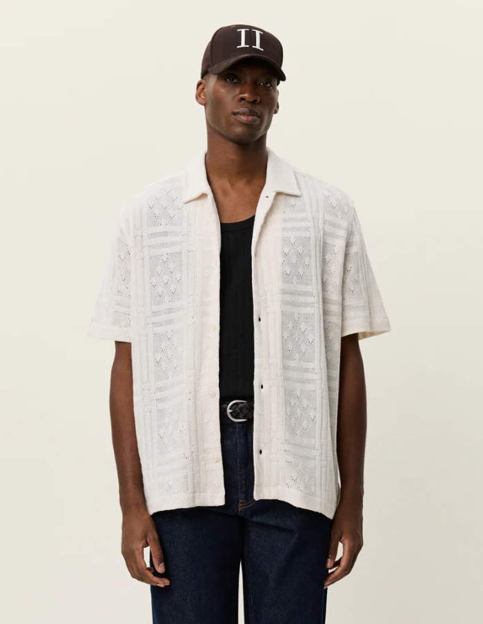 Hector Pointelle SS Shirt Eggnog White