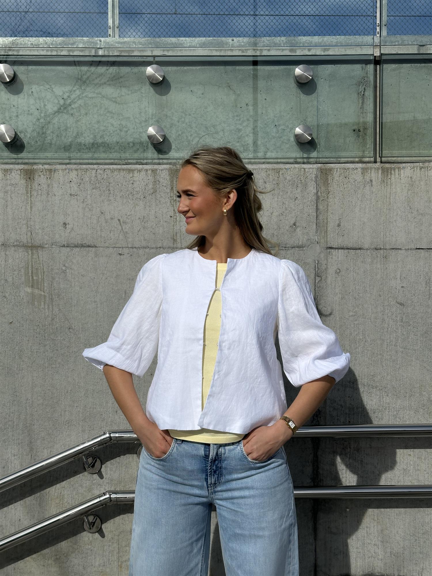 Vilde Linen Jacket White