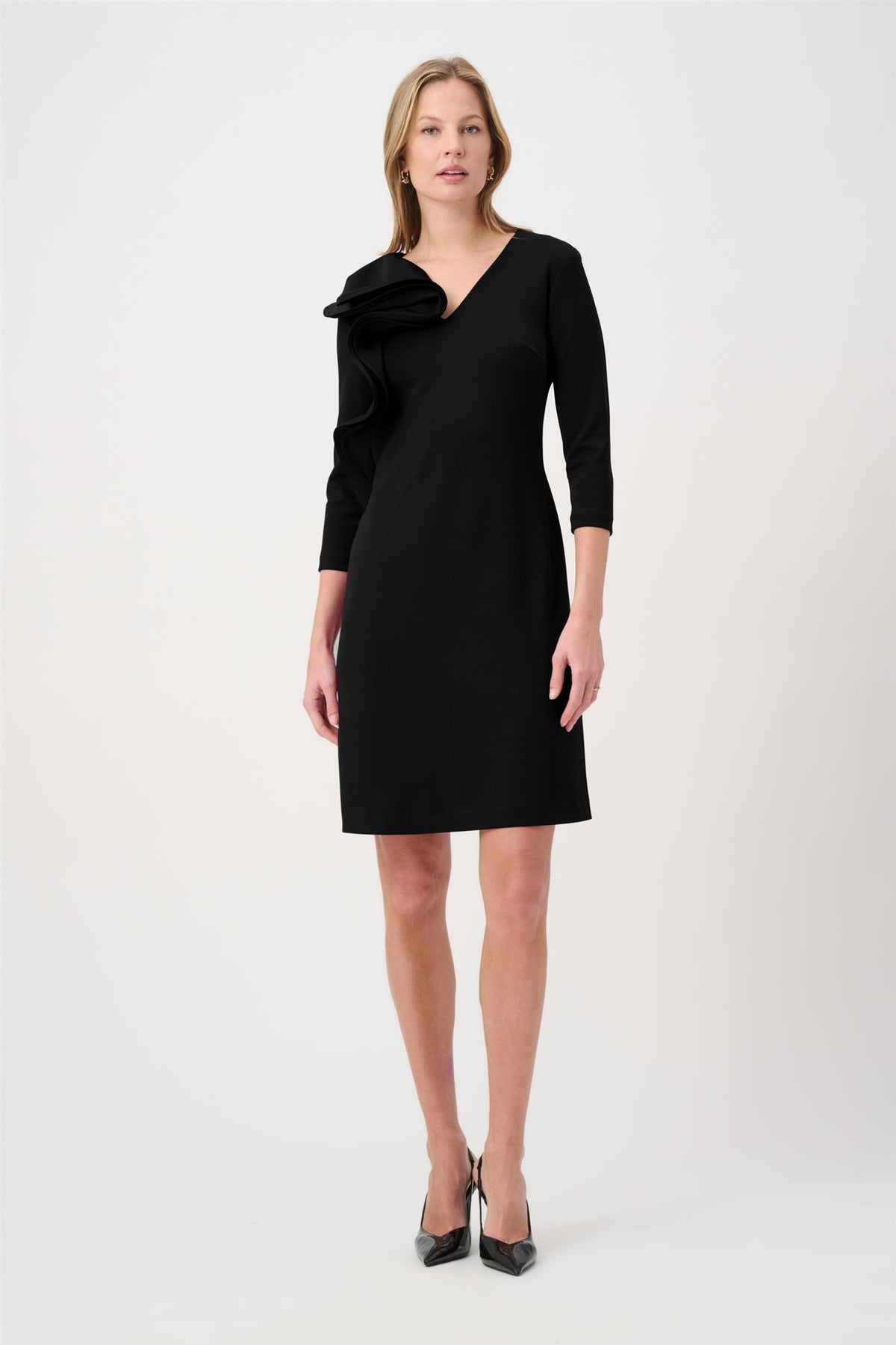 Statement Ruffle A-Line Dres