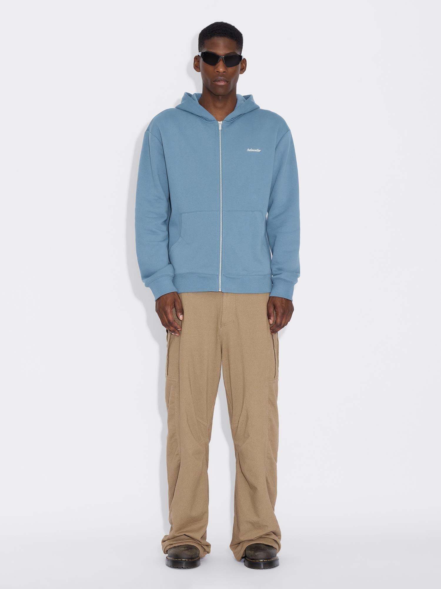 M Regular Zip Hoodie Blue