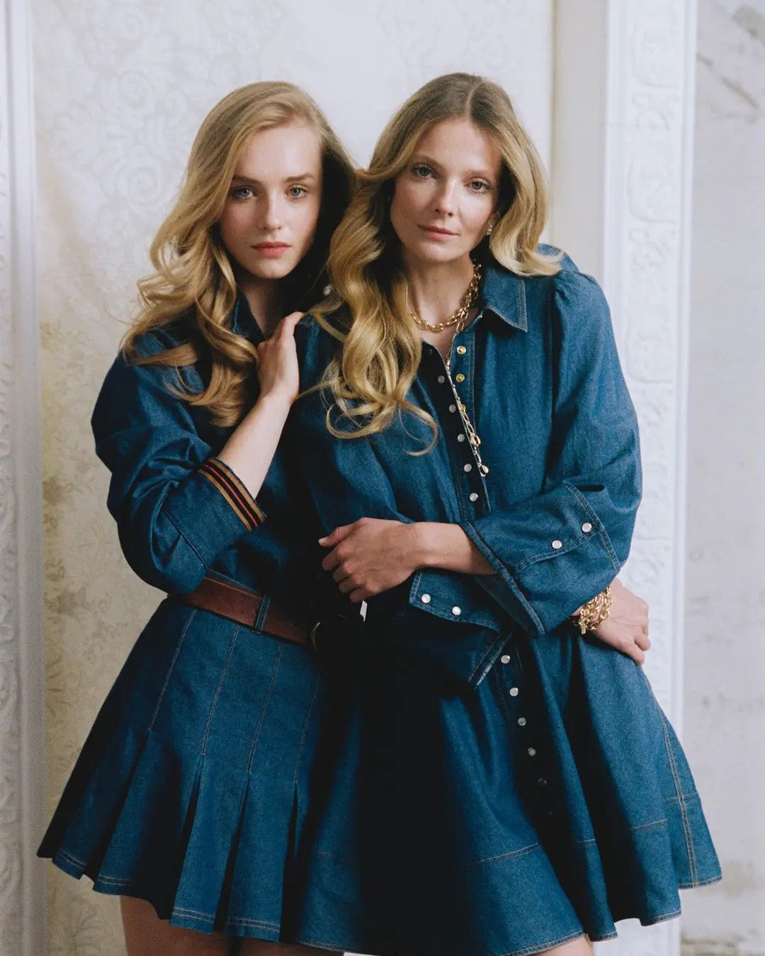 Denim mini Dress PF25 French Blue