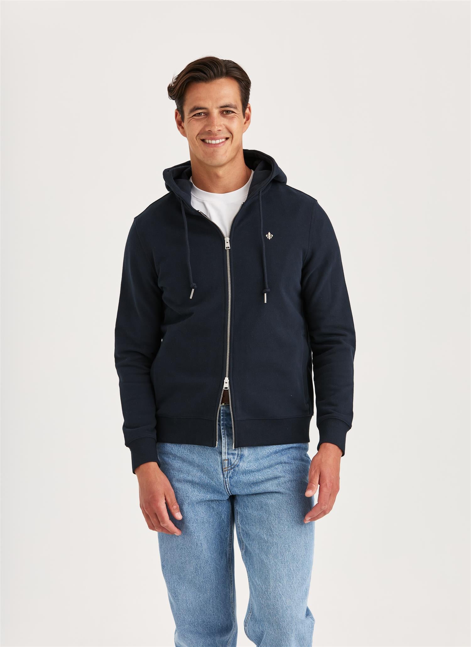 Brandon Lily Zip Hood Old Blue