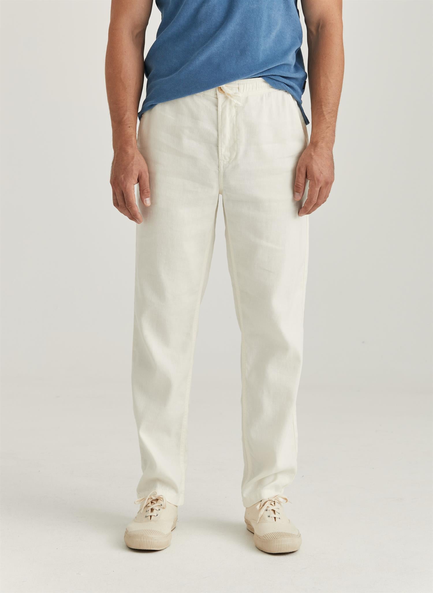 Fenix Linen Trouser Off White