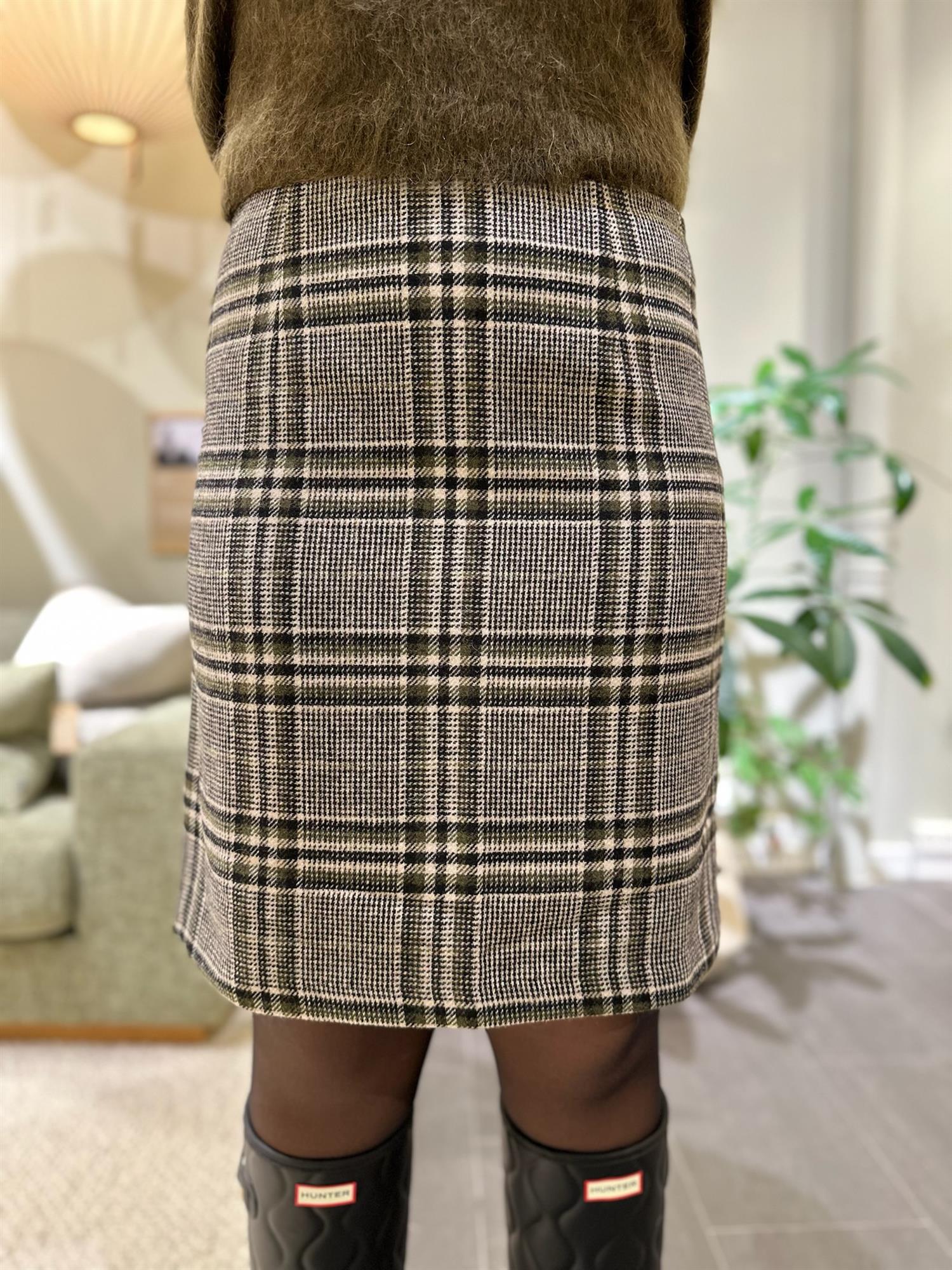 Monica Check Skirt