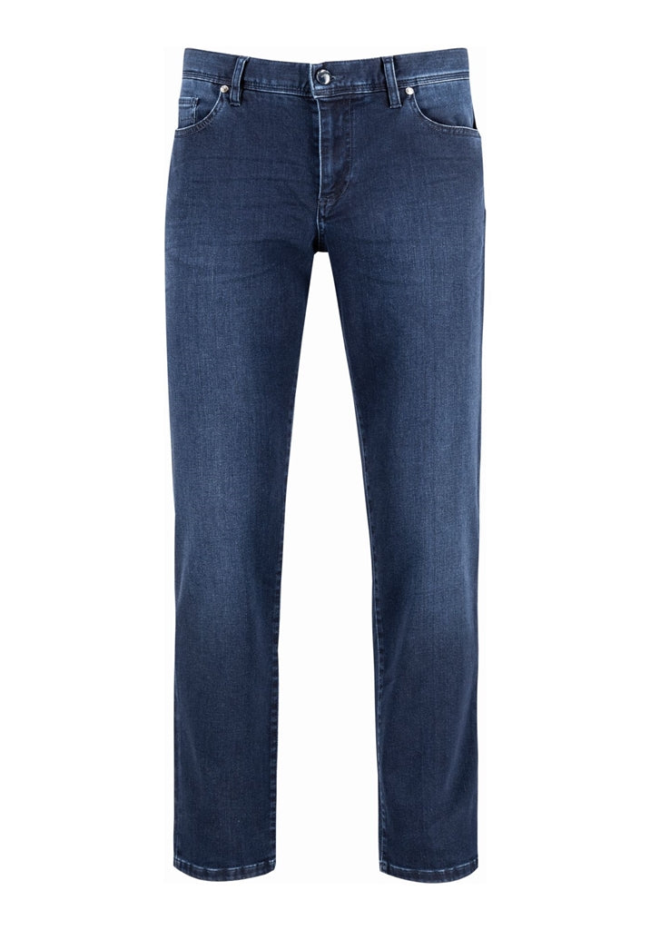 Pipe Tencel Denim Navy