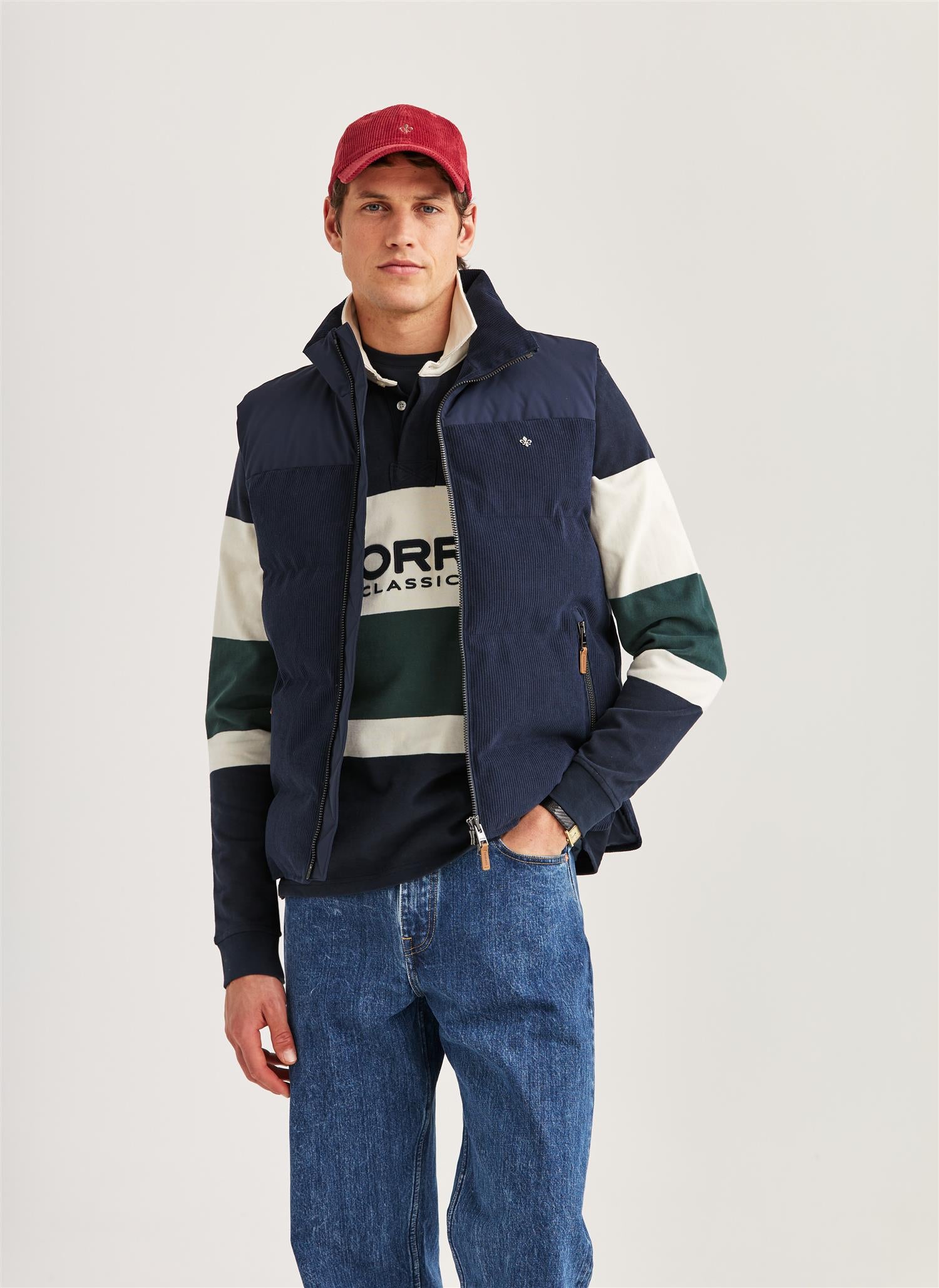 Catton Puffer Vest Navy