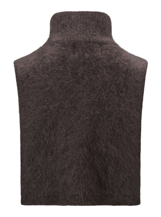 Belinda chunky high neck Dark brown
