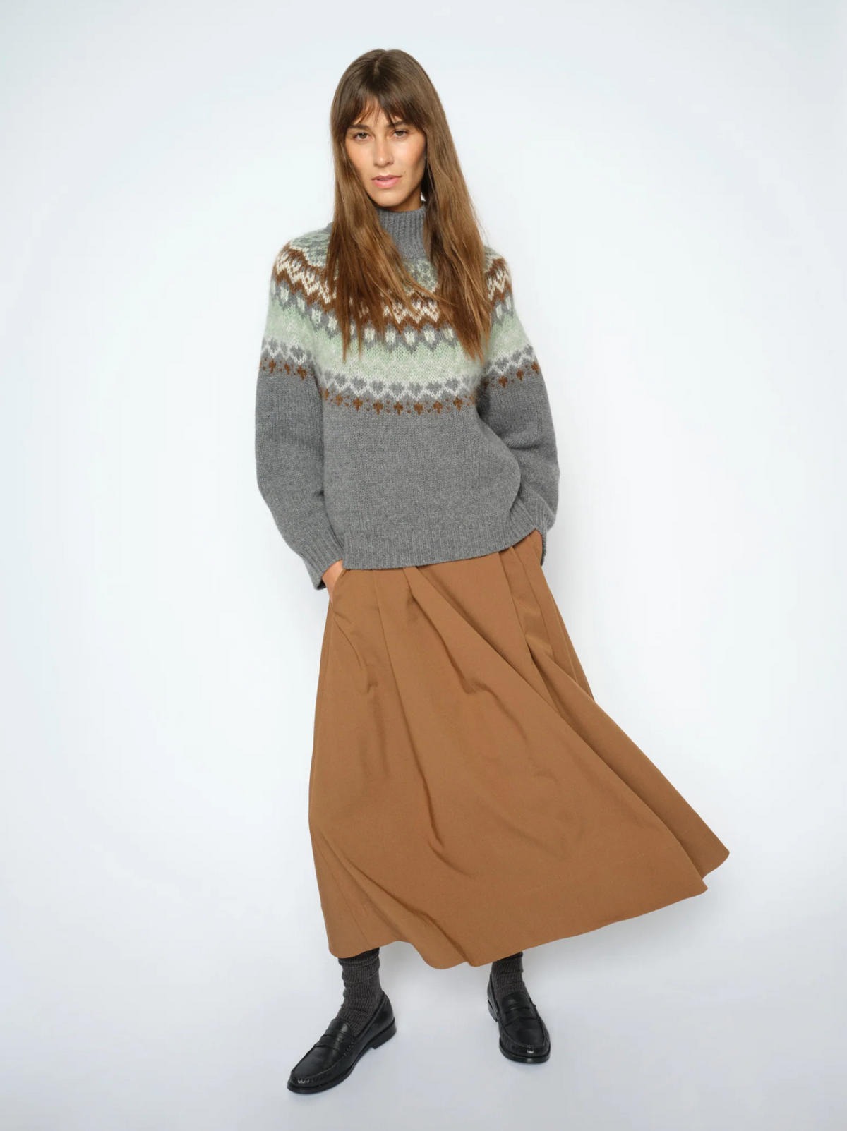 Mmkit Sato Skirt Dark Camel