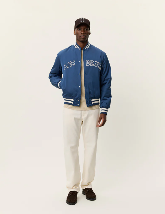 Varsity Tech Jacket Dark Denim