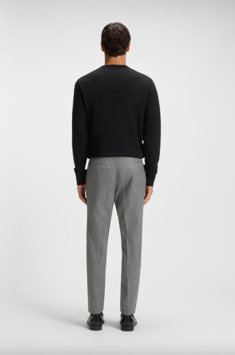 Genius Micro Patterned Wool Pant