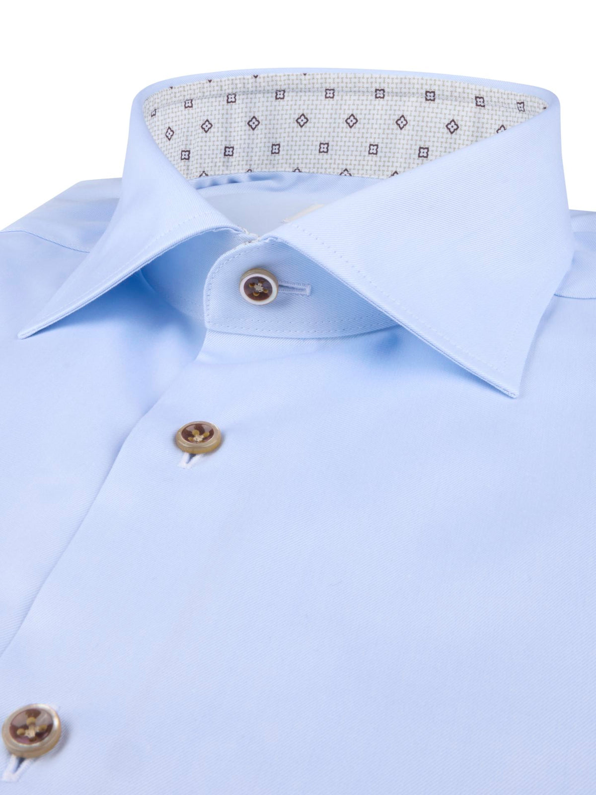 Light blue Two Fold Contrast Regular Shirt