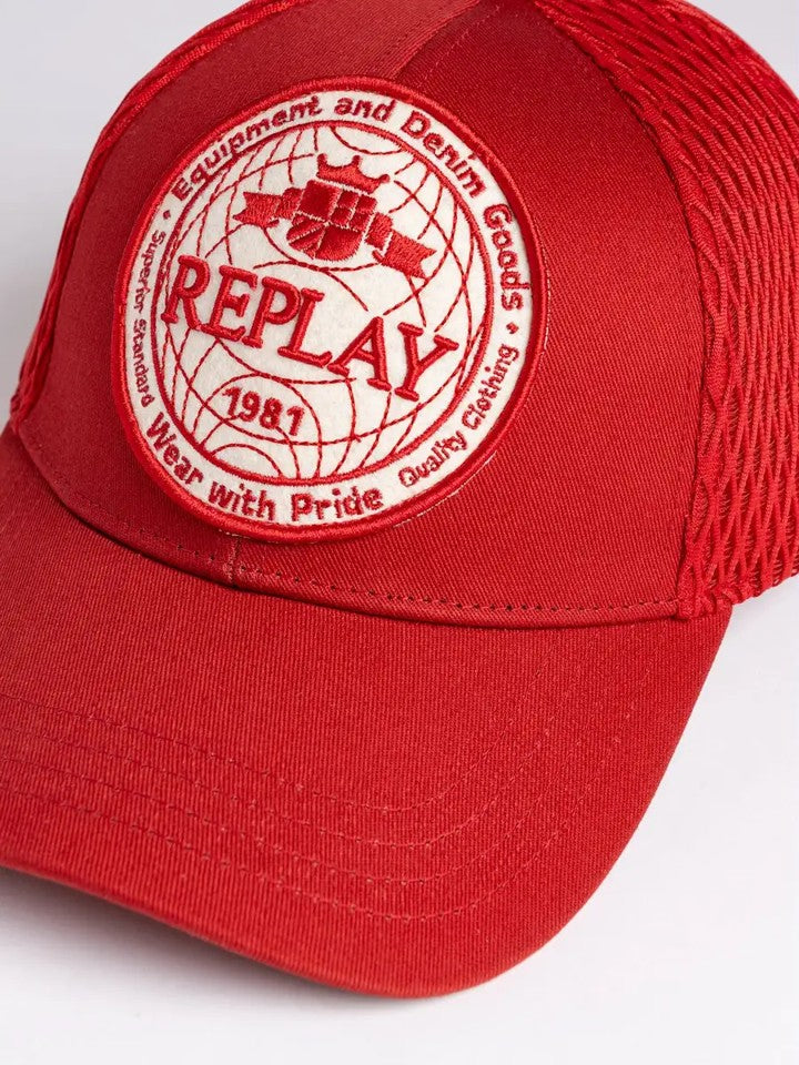 Cap With Maxi Patch Scarlet Sage