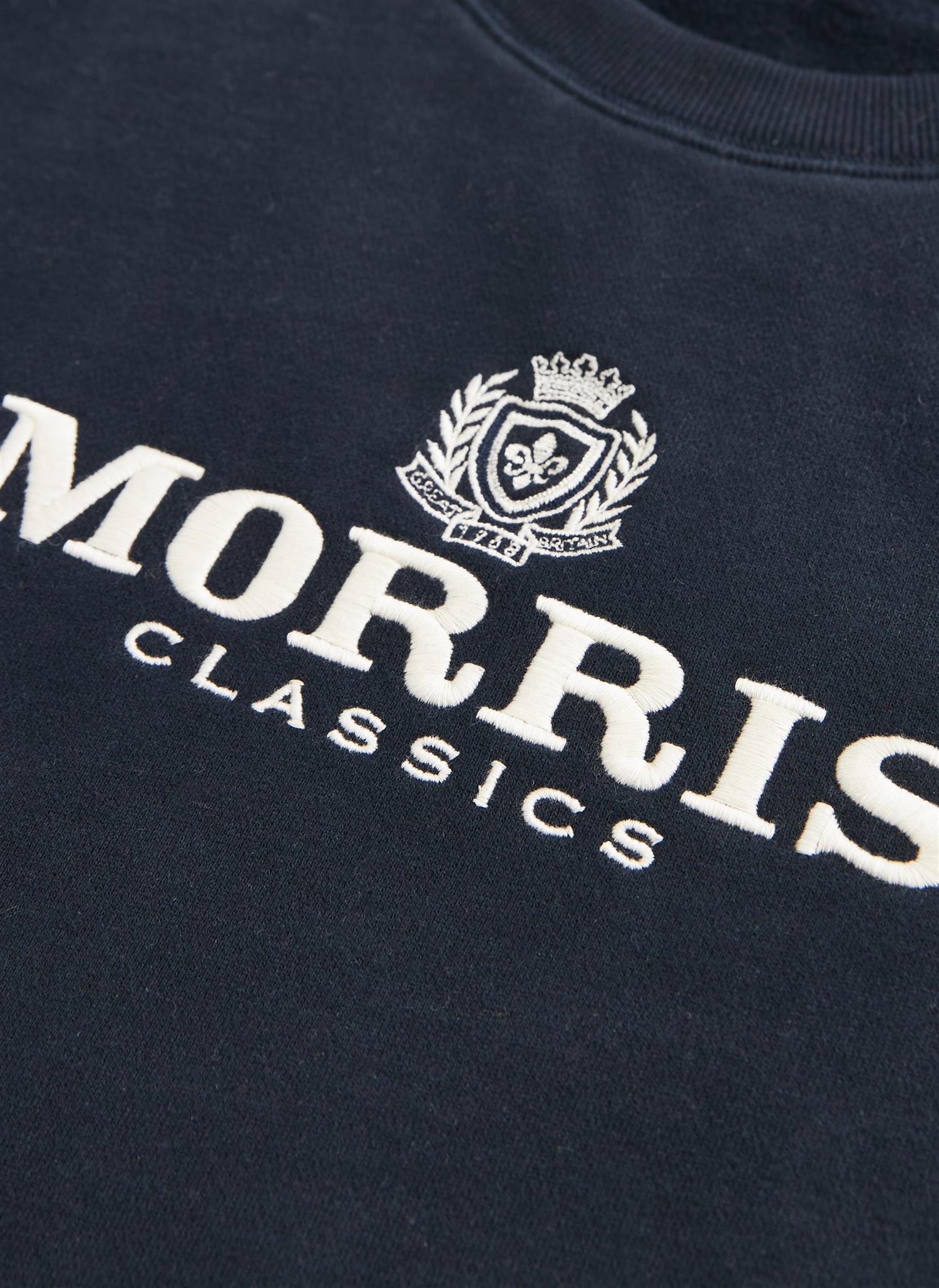 Brian Logo Crew Neck Sweatshirt Old Blue