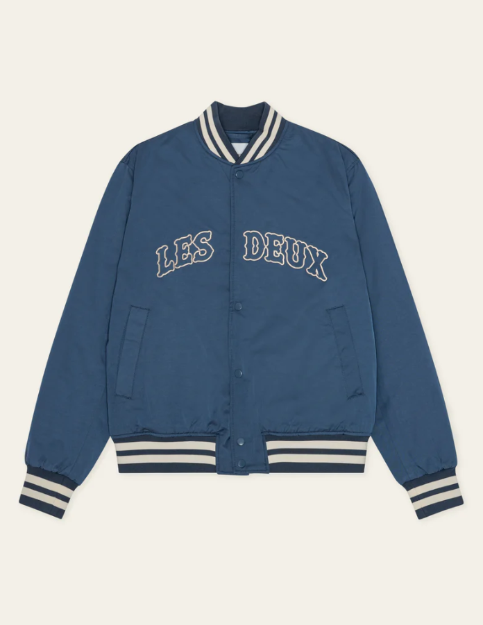 Varsity Tech Jacket Dark Denim