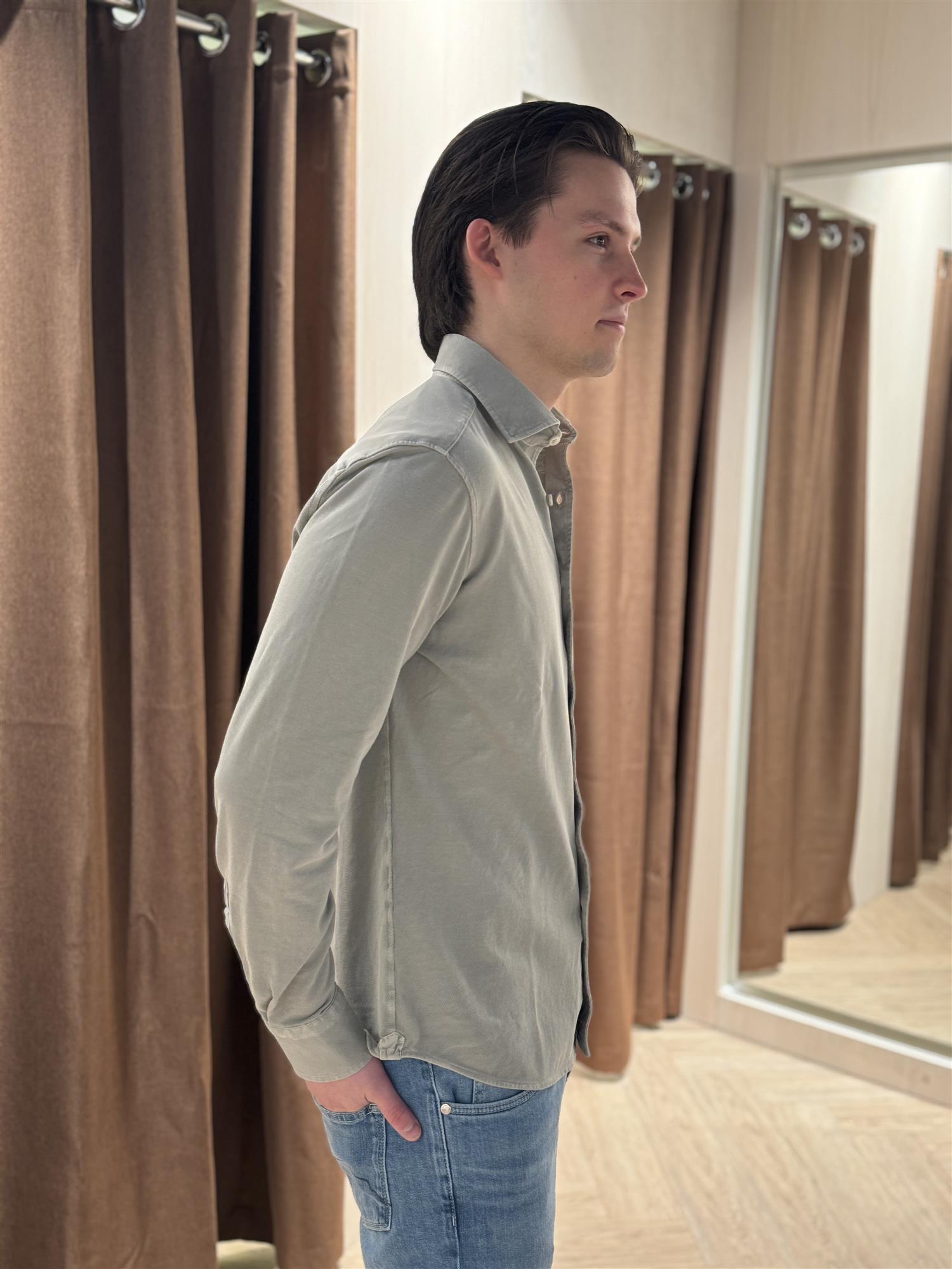 Jersey Piquet Shirt TJ08 Dusty Green