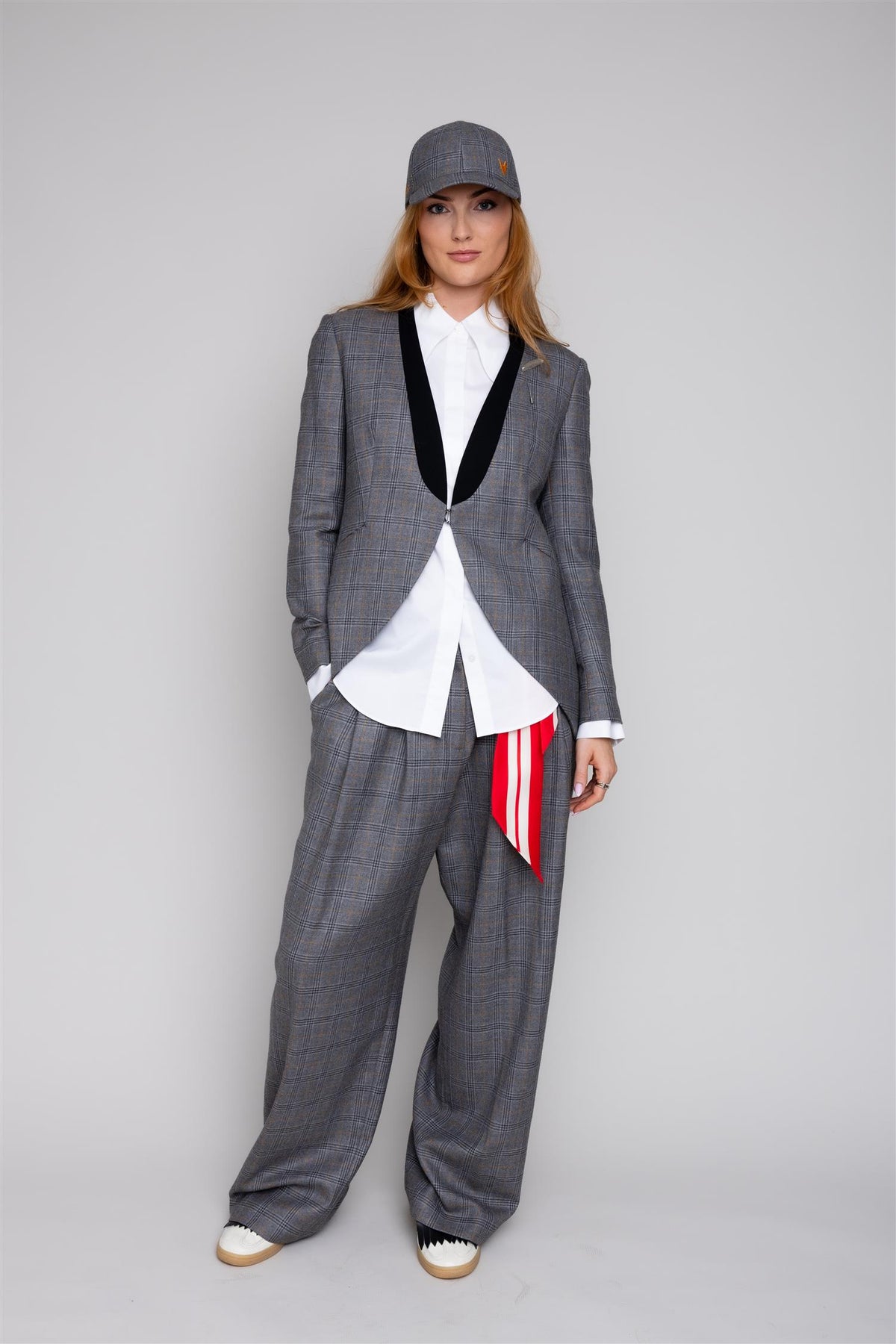 Alba Blazer Grey Check