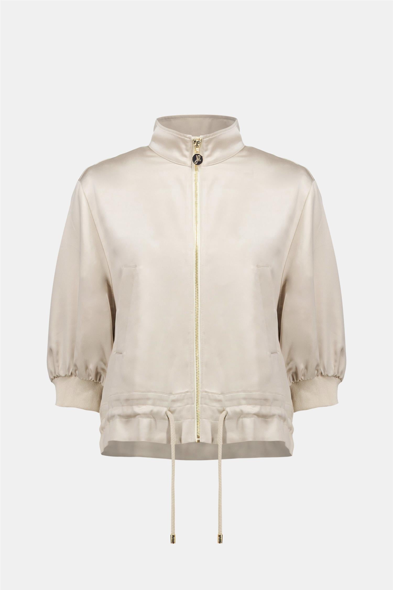 Satin Boxy Blouse Jacket Moonstone