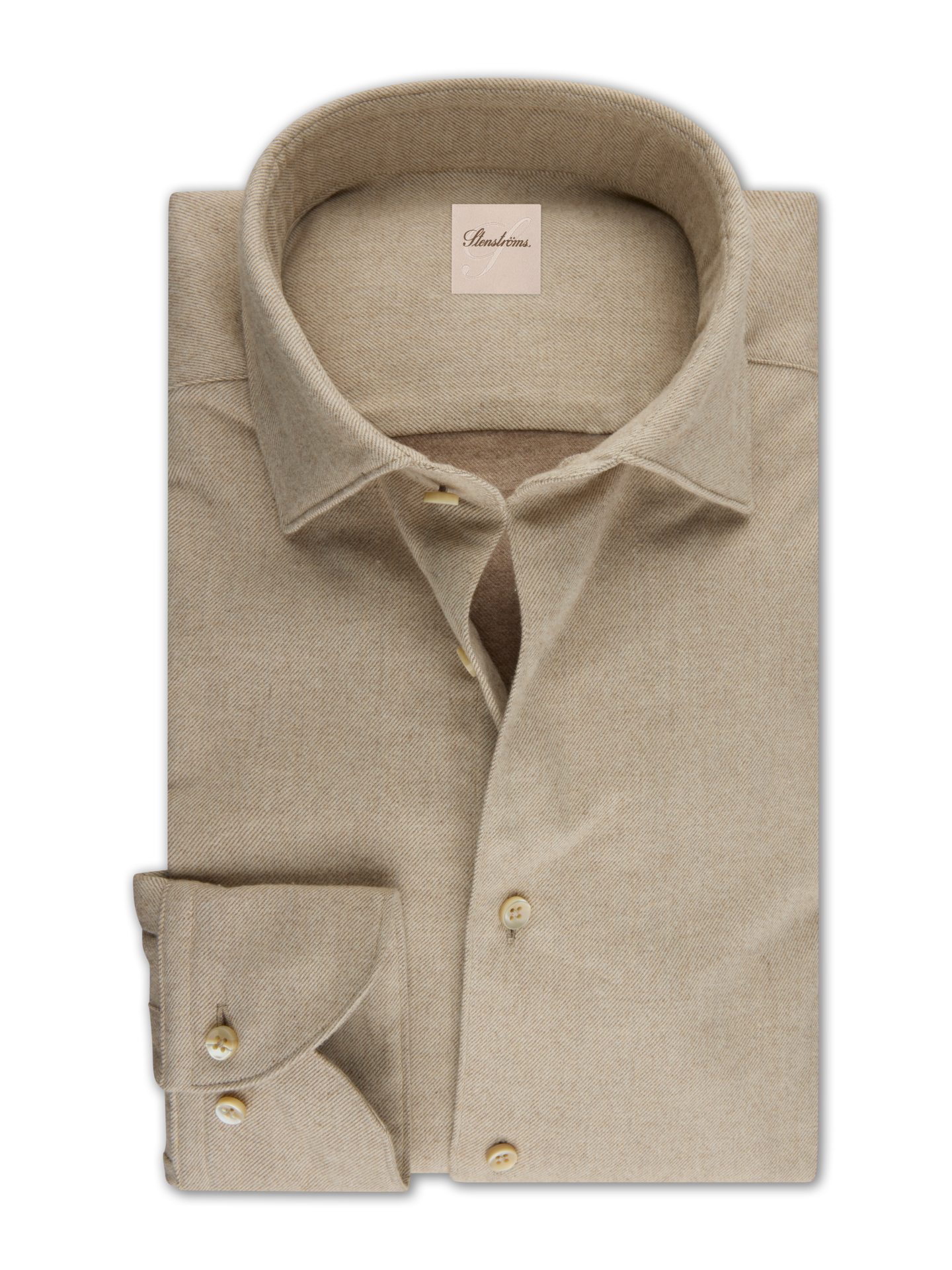 Beige Regular Flannel Shirt