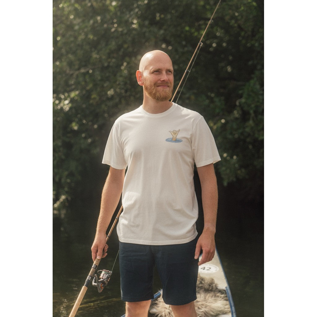 Back Attack T-shirt Star White