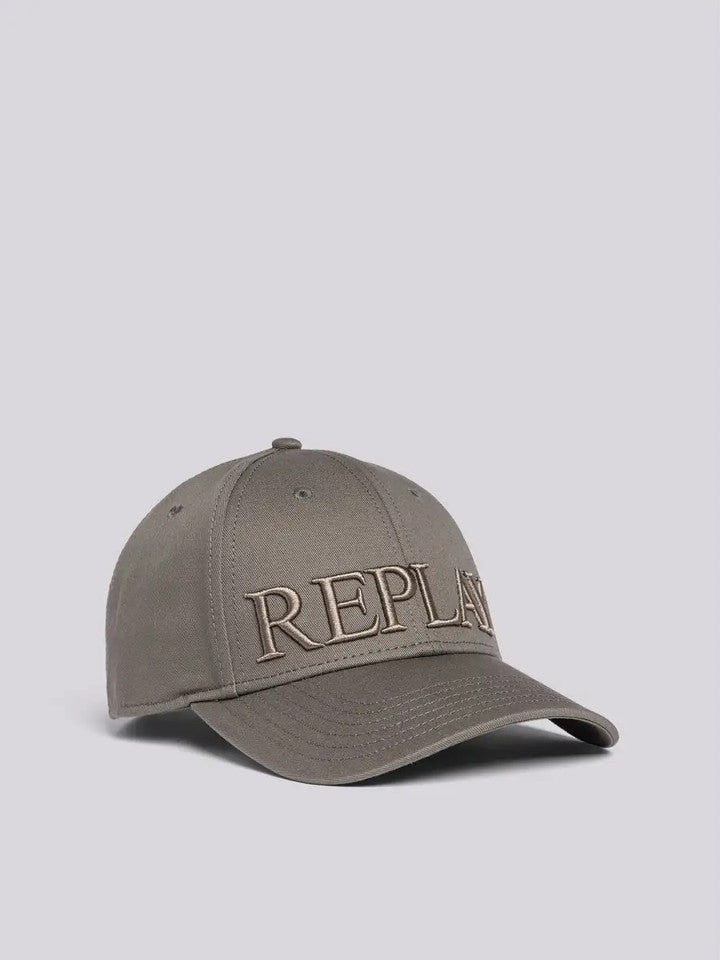 Cap With Maxi Logo Dusty Olive