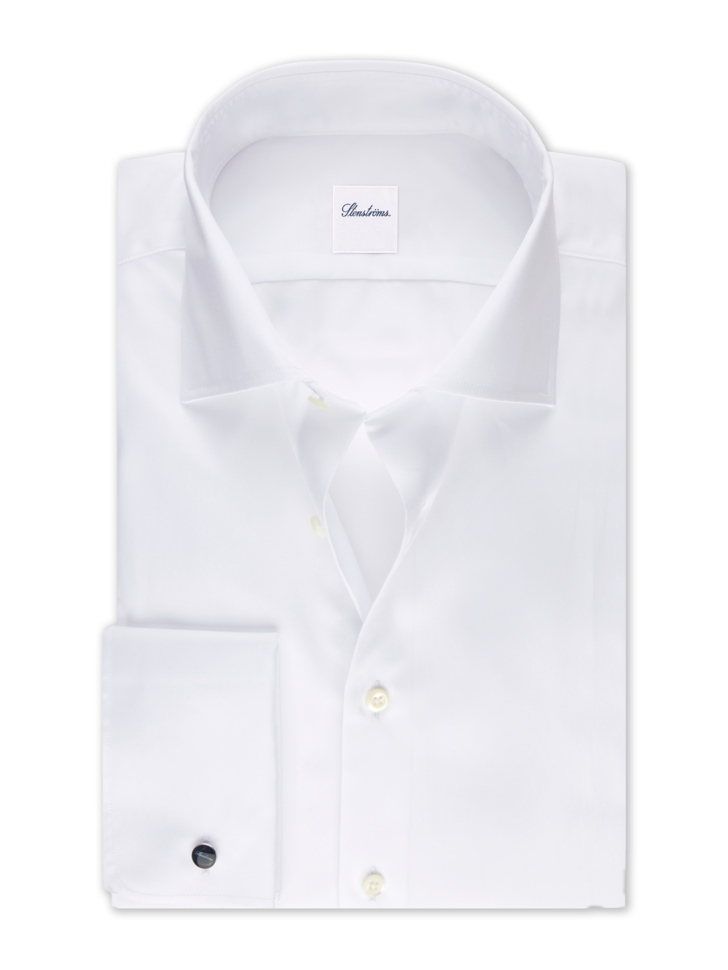 White Twill Slimline With French Cuffs