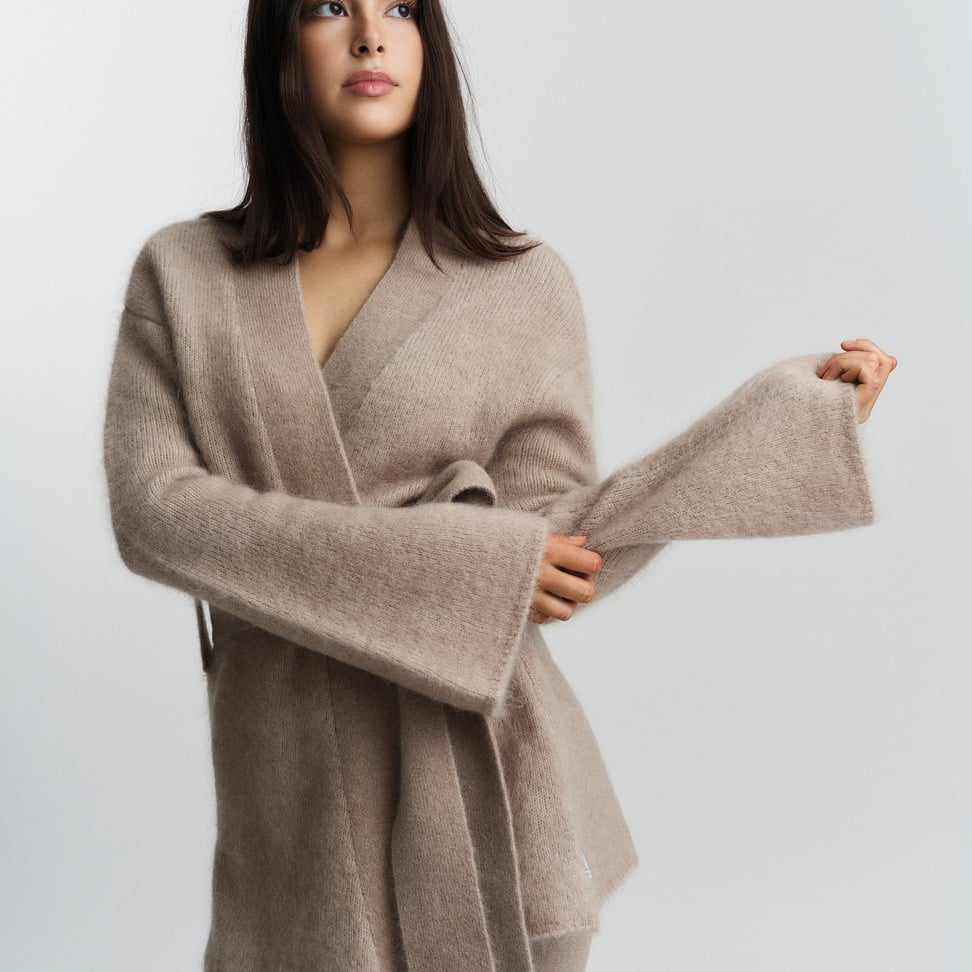 Vera Chunky Cardigan Hazel beige