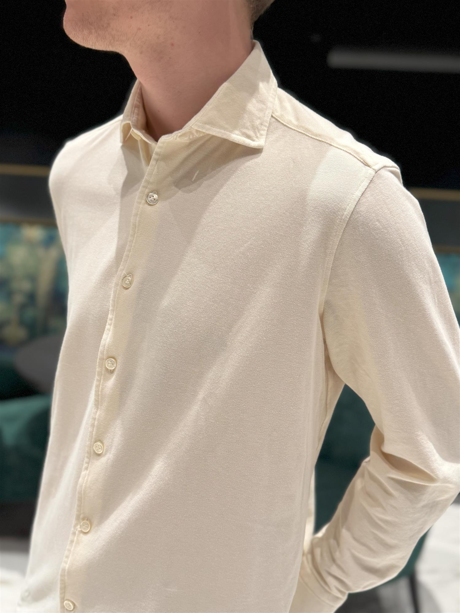 PIQUET SHIRT LIGHT YELLOW