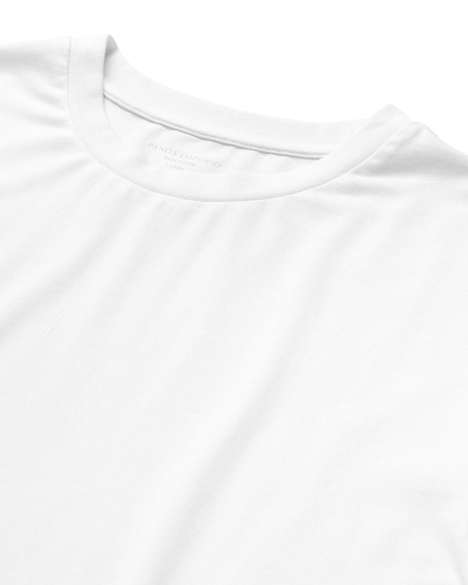 Bamboo/cotton Crew Tee White
