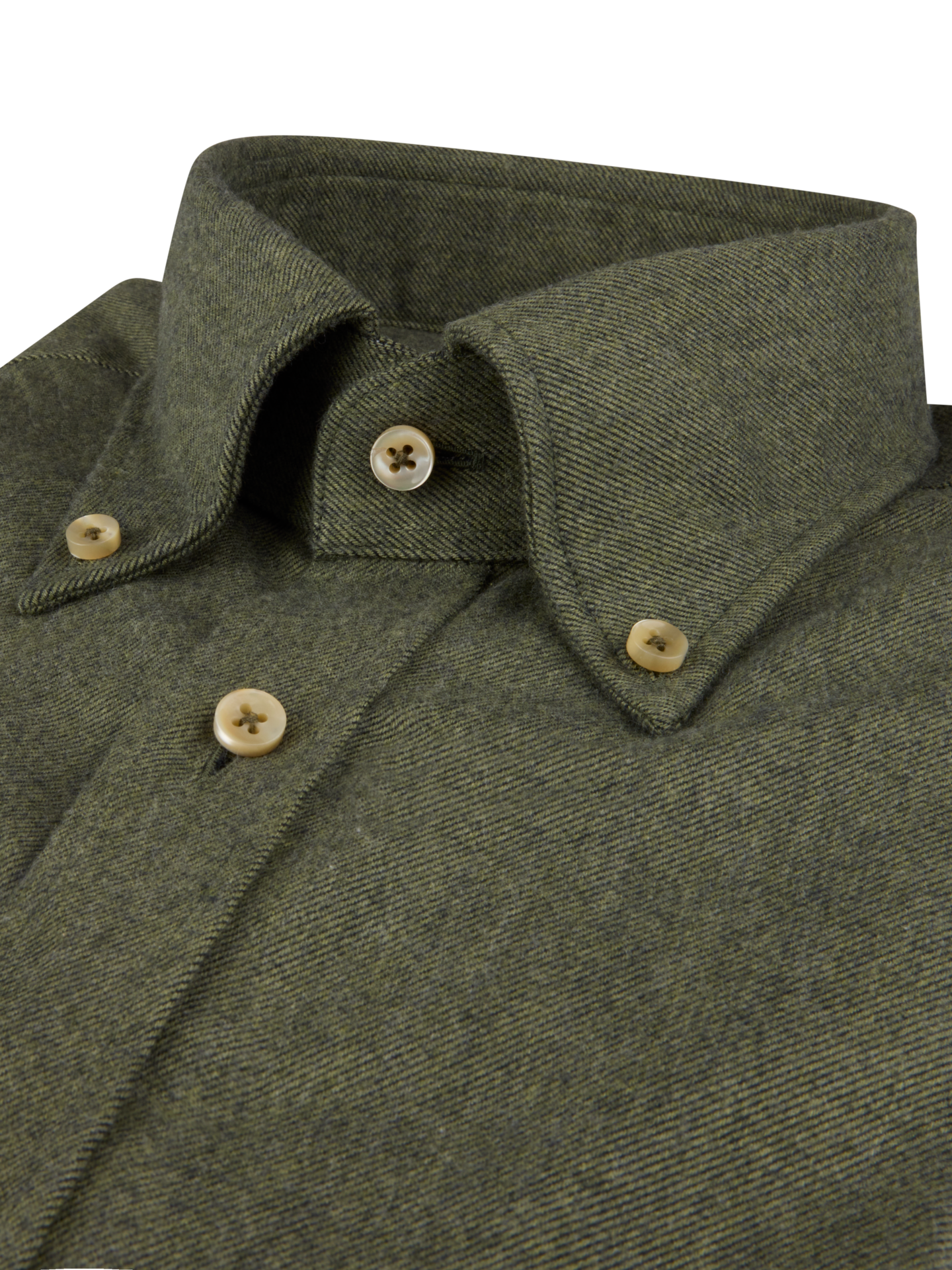 Flannel Regular Shirt Green