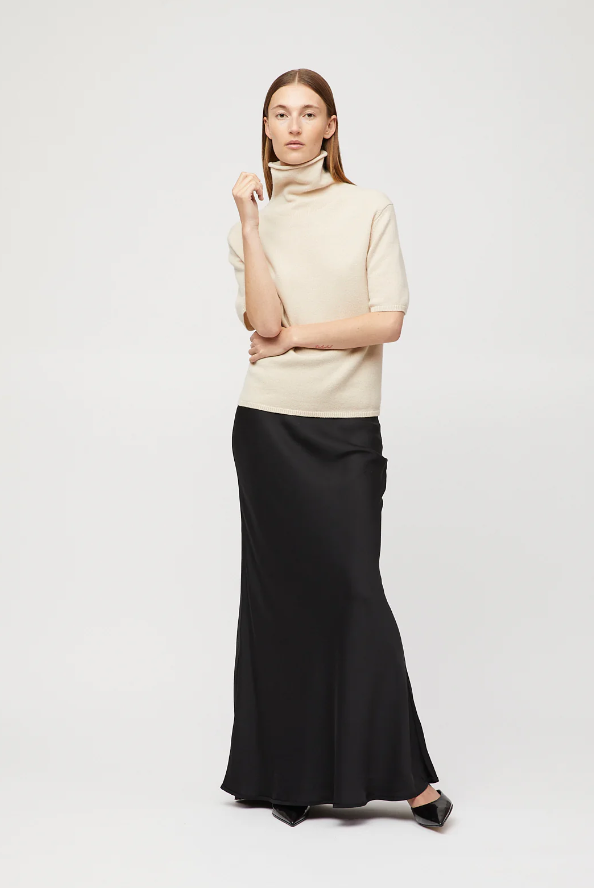 MARGOT TURTLENECK TEE BUTTERMILK