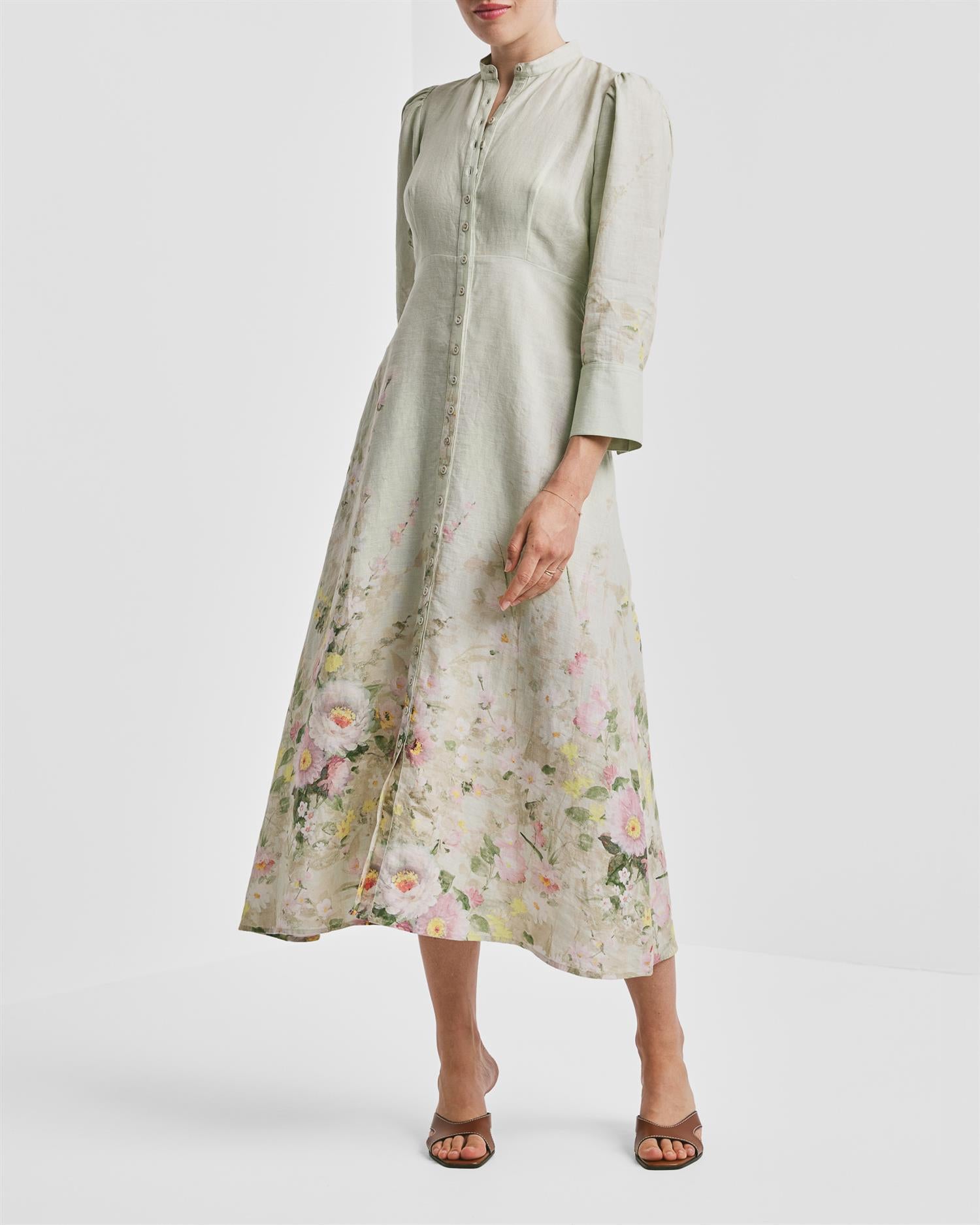 Linen Button Down Dress Harmony