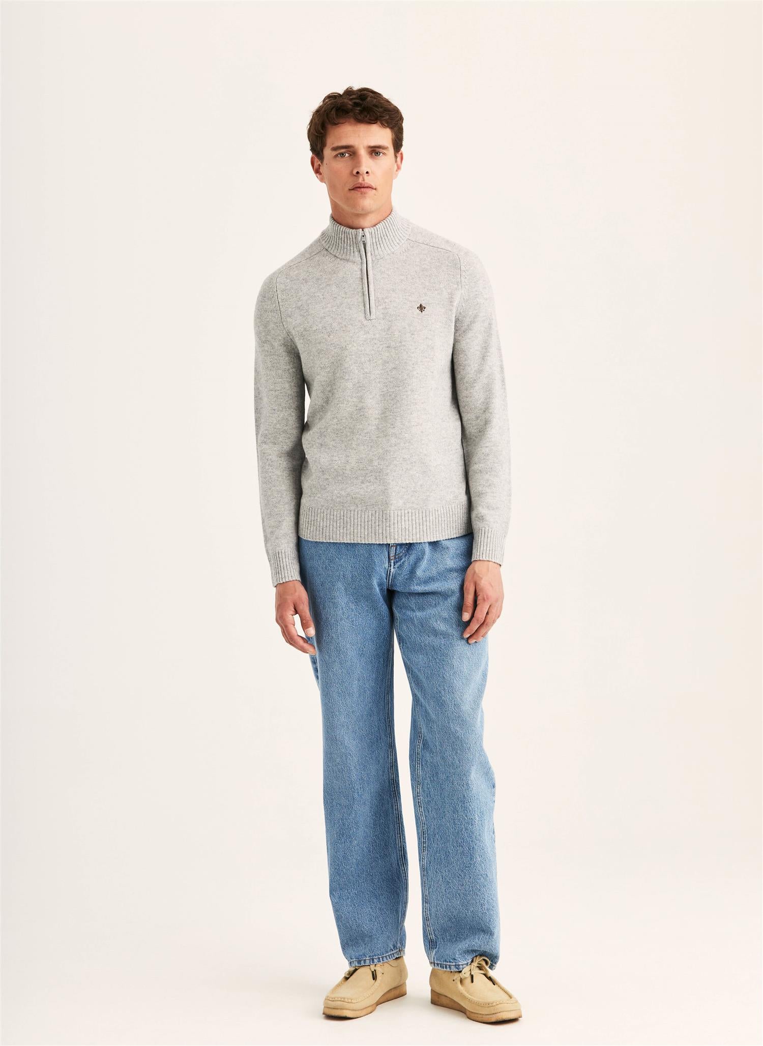 Hertford Halfzip Grey