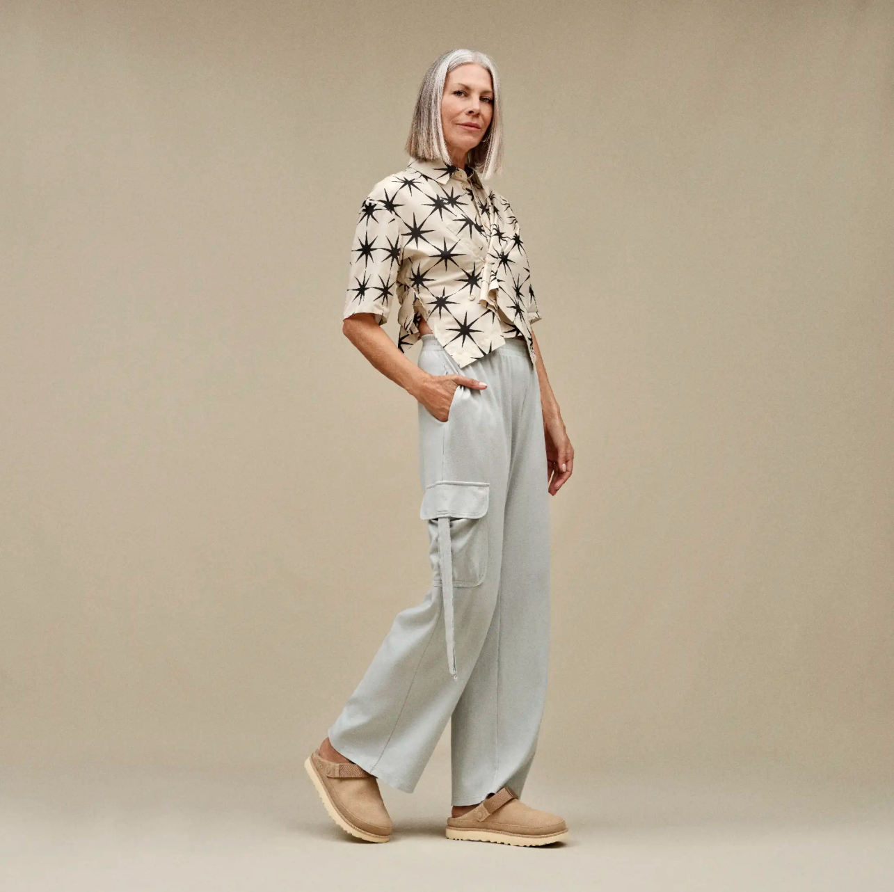 W Goldenstar Clog Sand