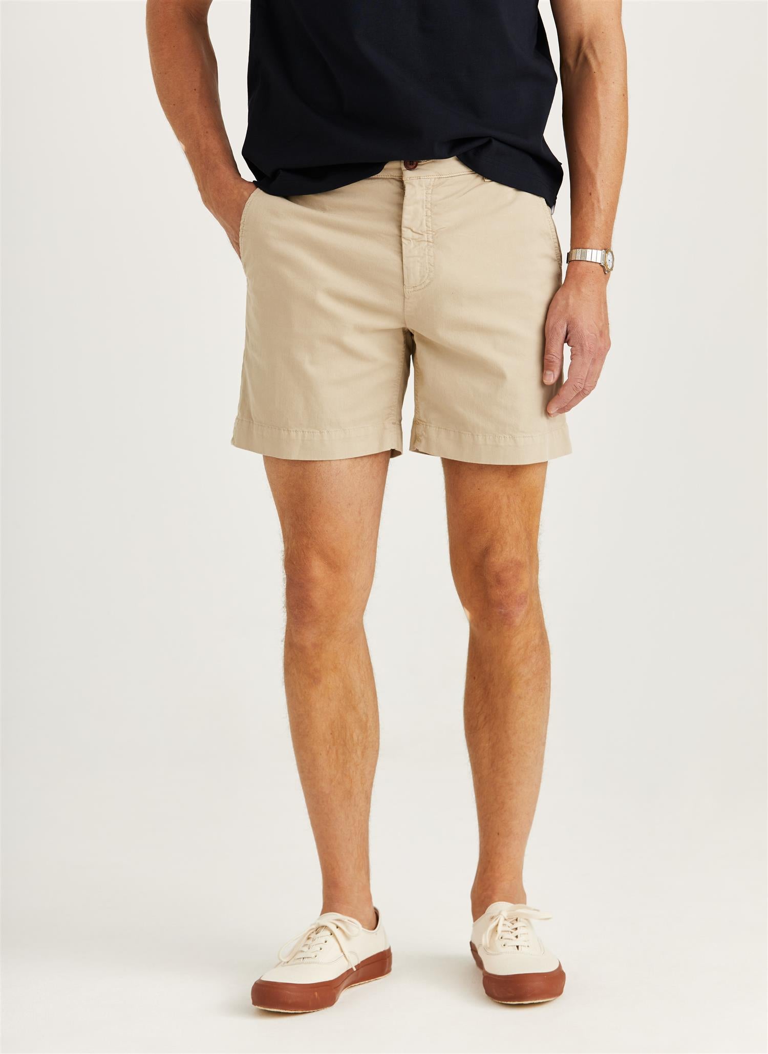 Jeffrey summer chino shorts khaki