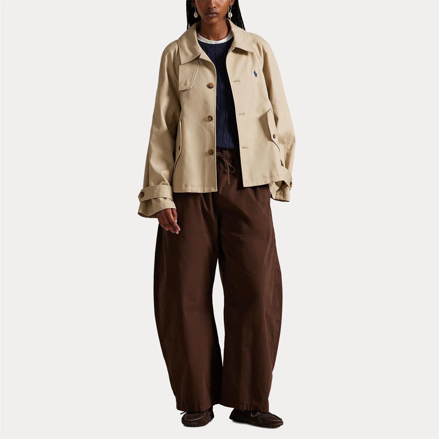 Cotton Twill Jacket Beige