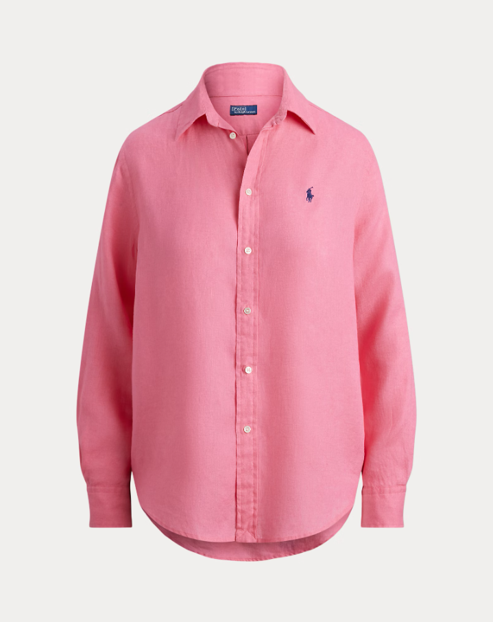 Classic Fit Line Shirt Pink