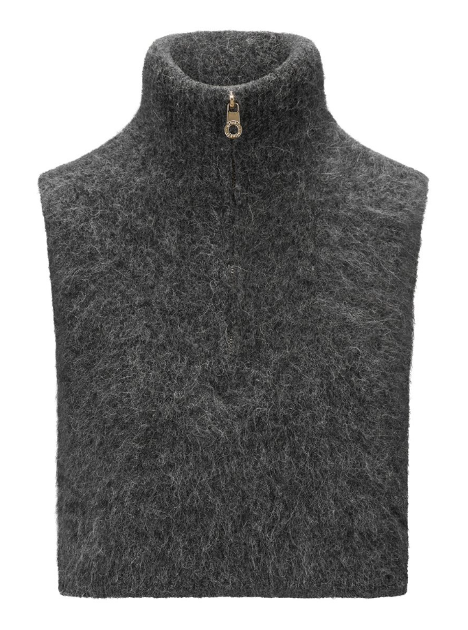 Belinda chunky high neck Charcoal