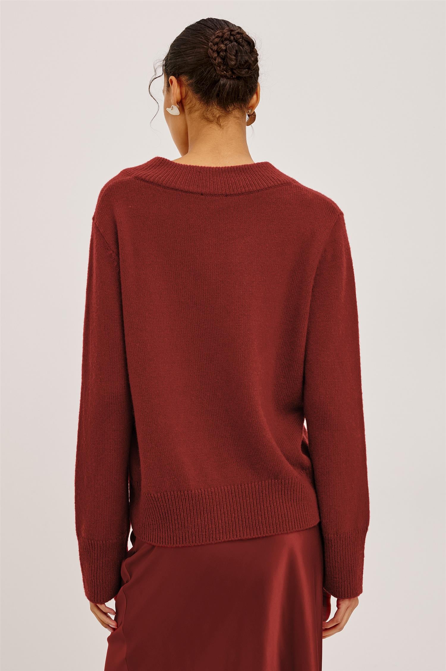 Lidya Sweater Crimso