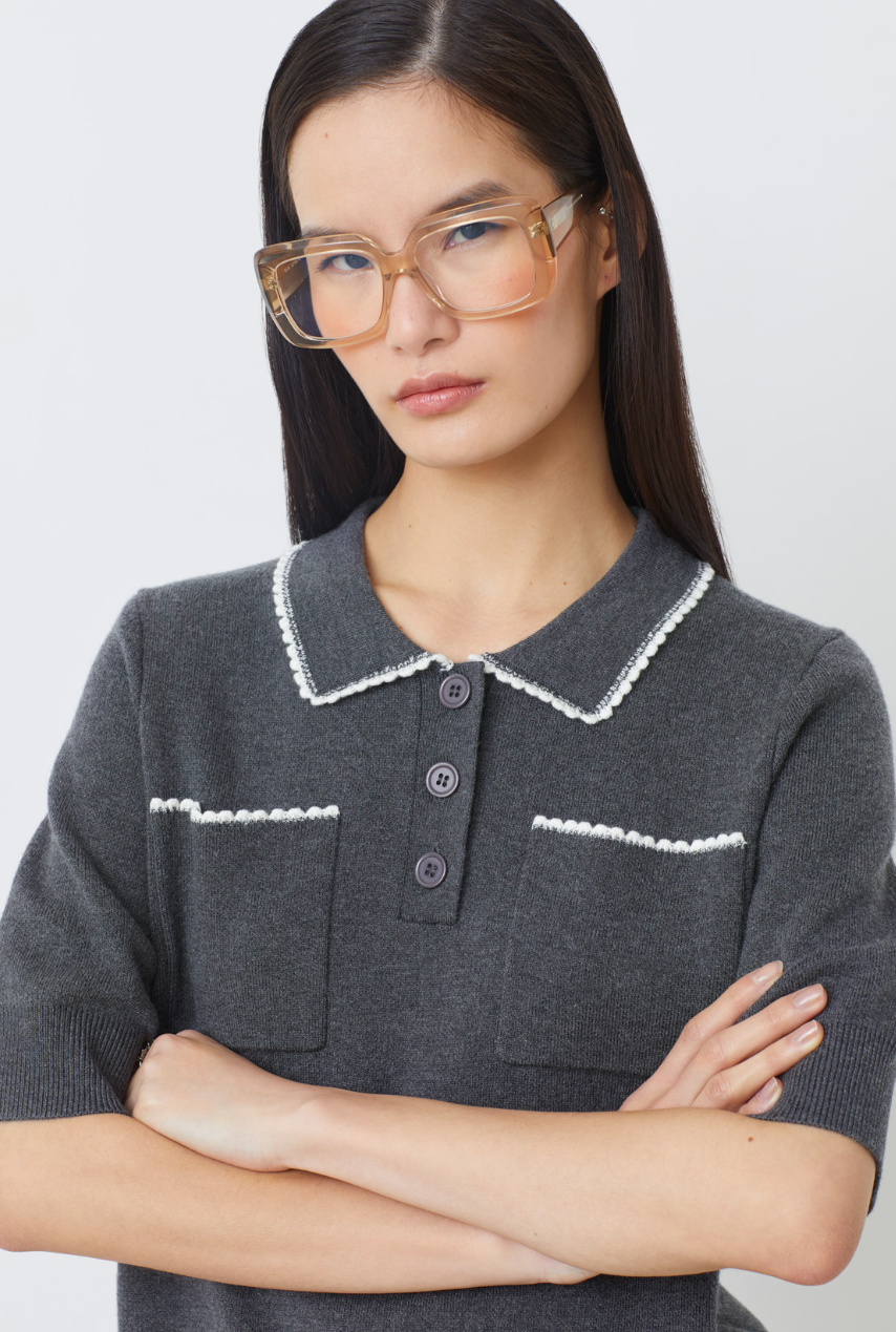 Pull Polka Carbone