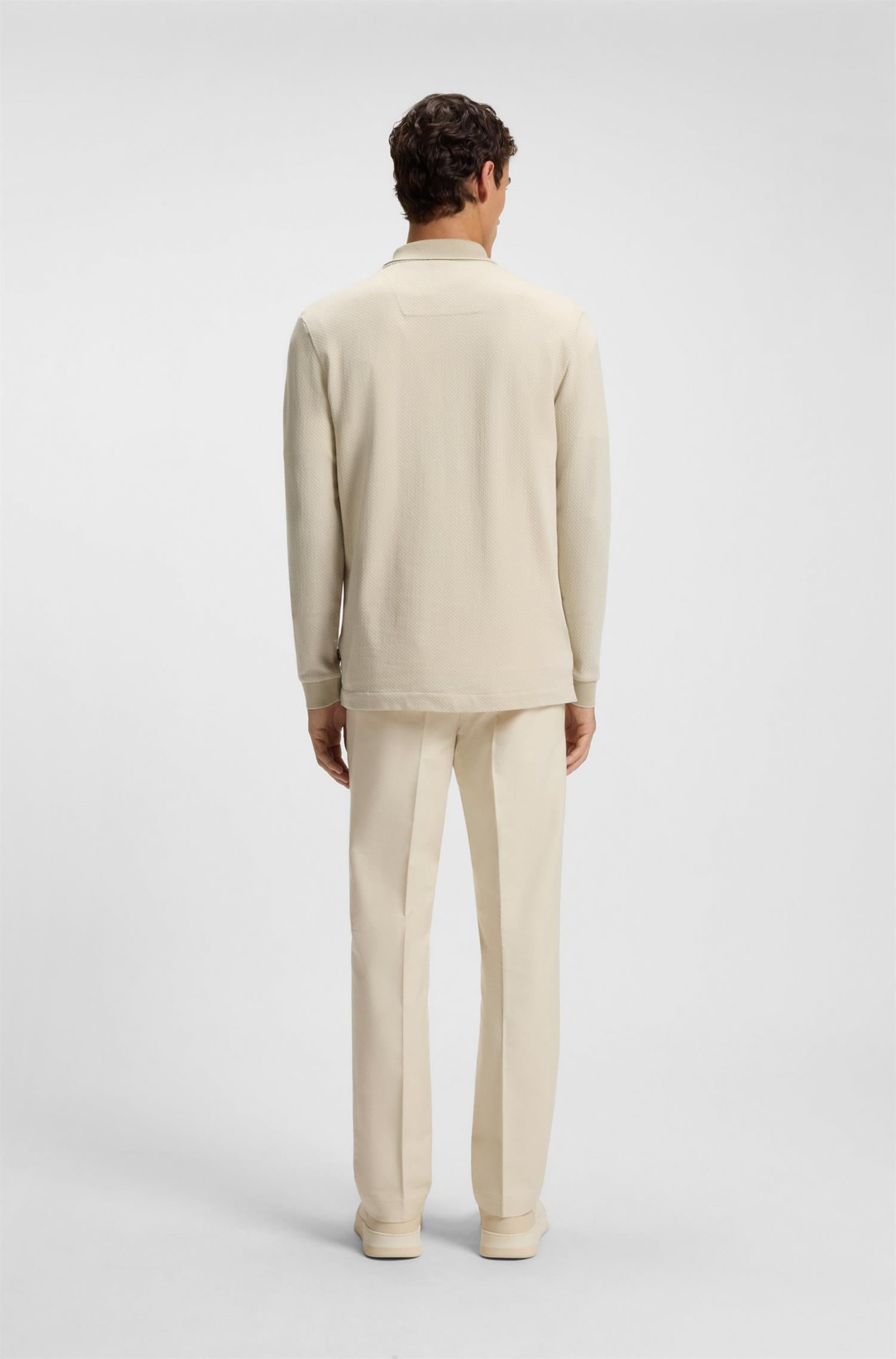 Peduzzi Mercerised Cotton Polo Shirt Natural