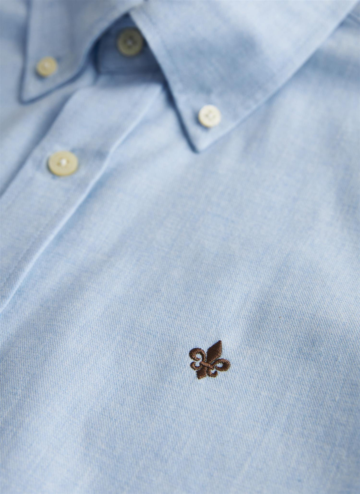 Watts Flannel Shirt-Slim Fit Light Blue