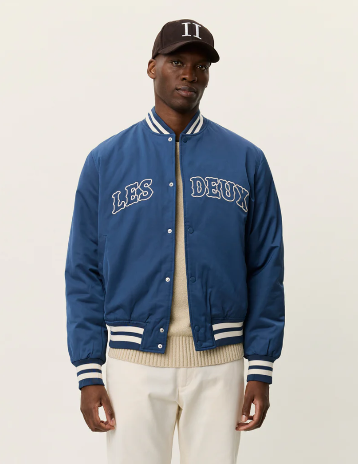 Varsity Tech Jacket Dark Denim