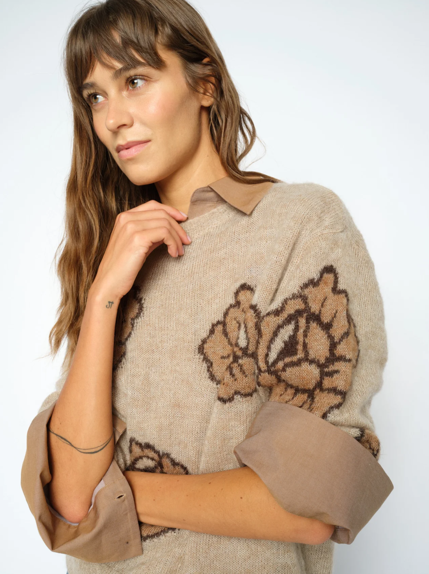 Mmdrea Popli Knit Doeskin