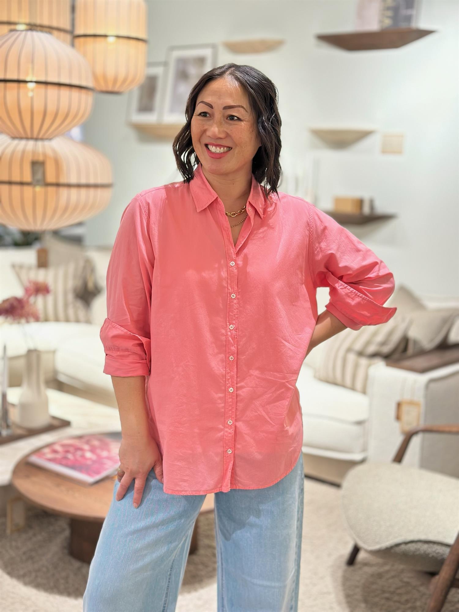 Beau Shirt Hot Coral