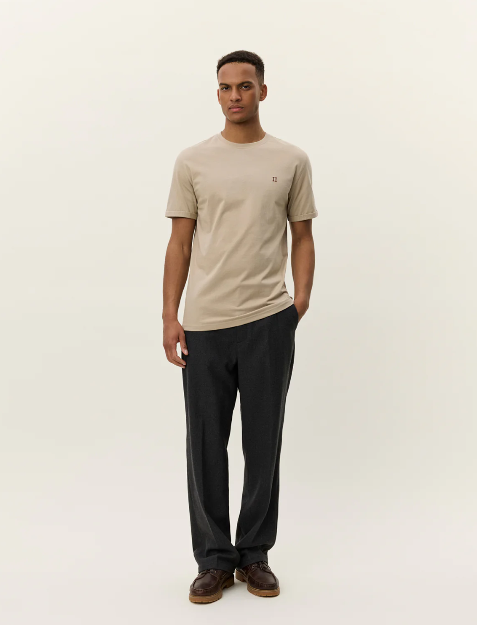 Norregaard Contrast T-Shirt Dark Sand