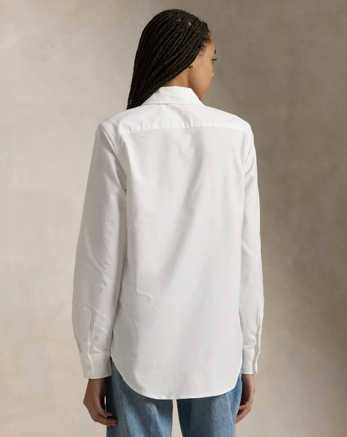 The Iconic Stretch Slim Fit Oxford Shirt White