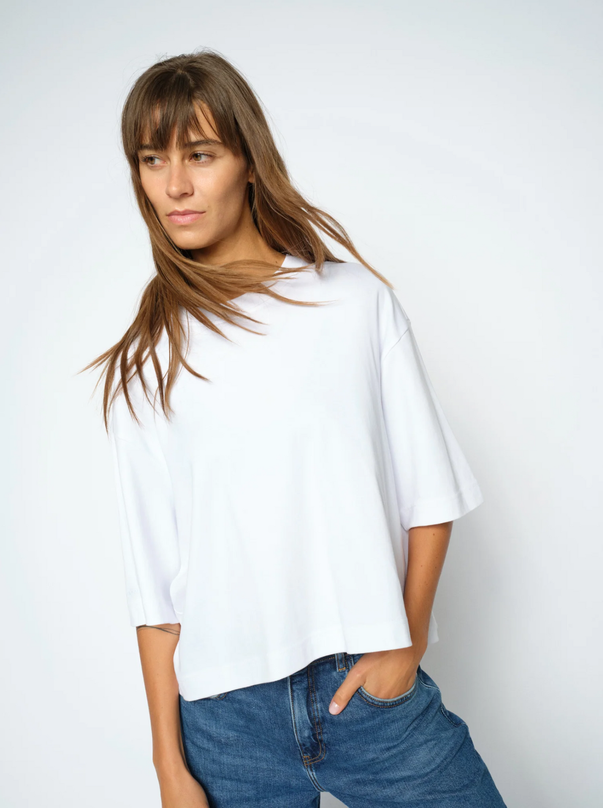 Mmnatalie O-Ssboxy Tee White