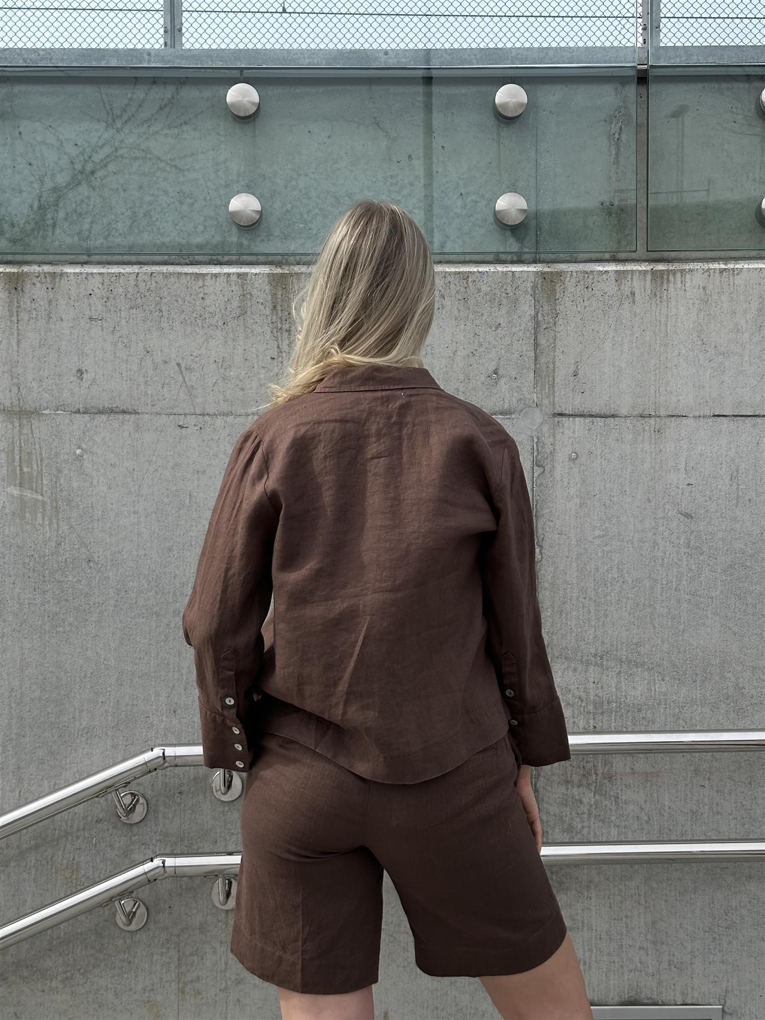 Conny Linen Shirt Brown